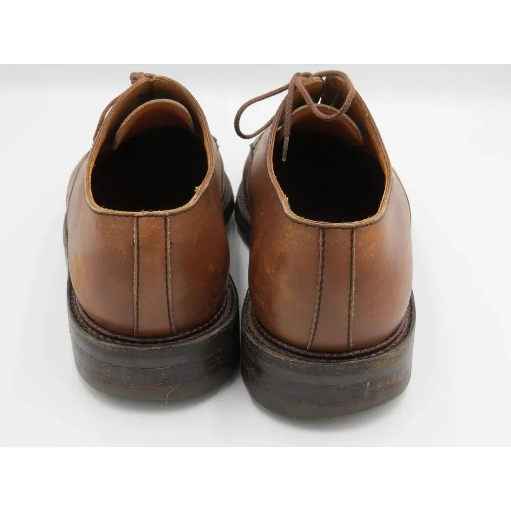 vintage J.M. Weston Brown Split Toe Derby Mens 9D French Leather Old Money